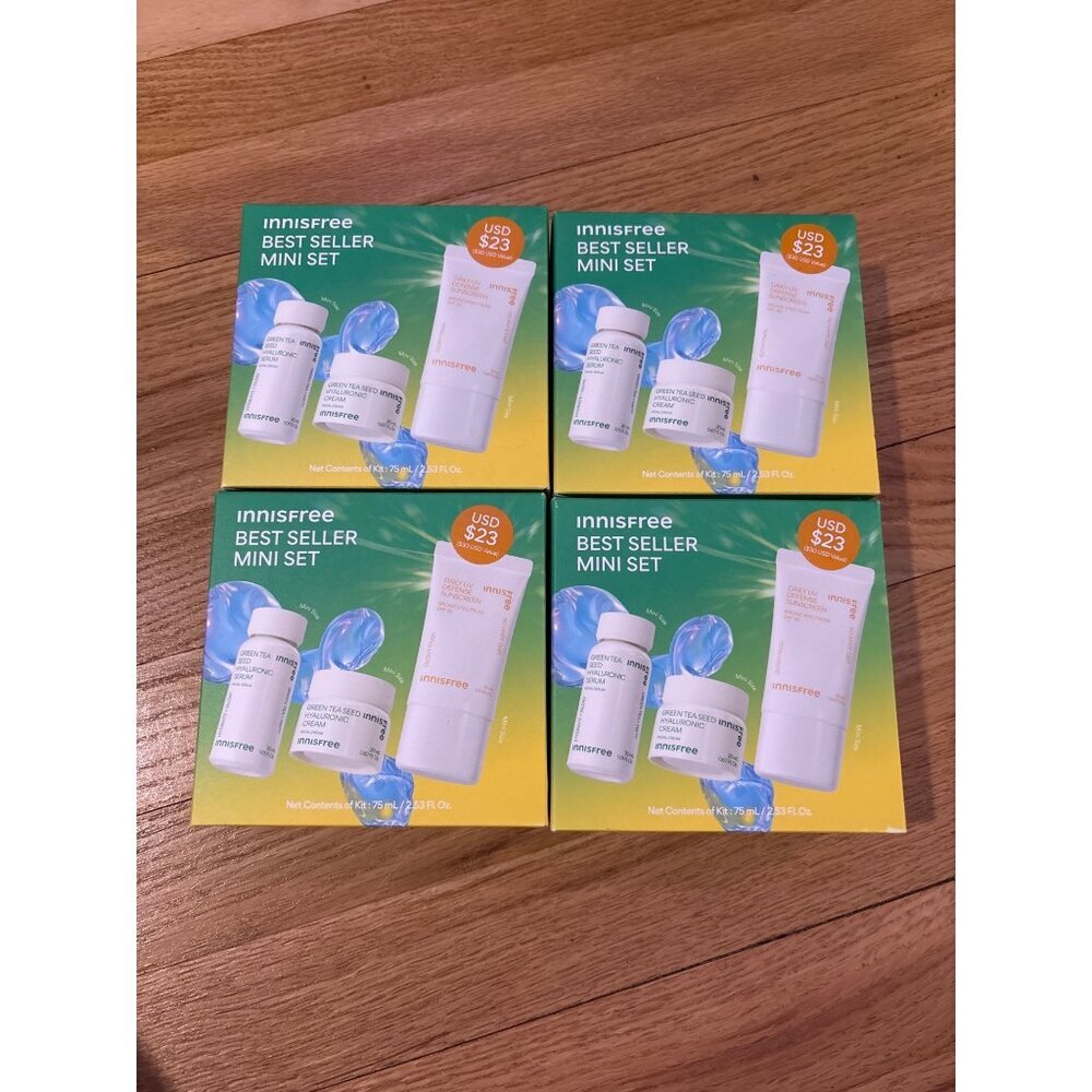 4 Innisfree Best Seller Mini Kits $92 retail, new and unopened